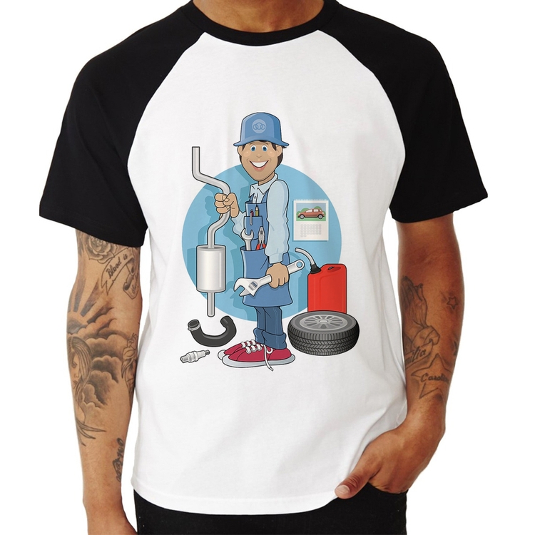 Camiseta Raglan Mecânico