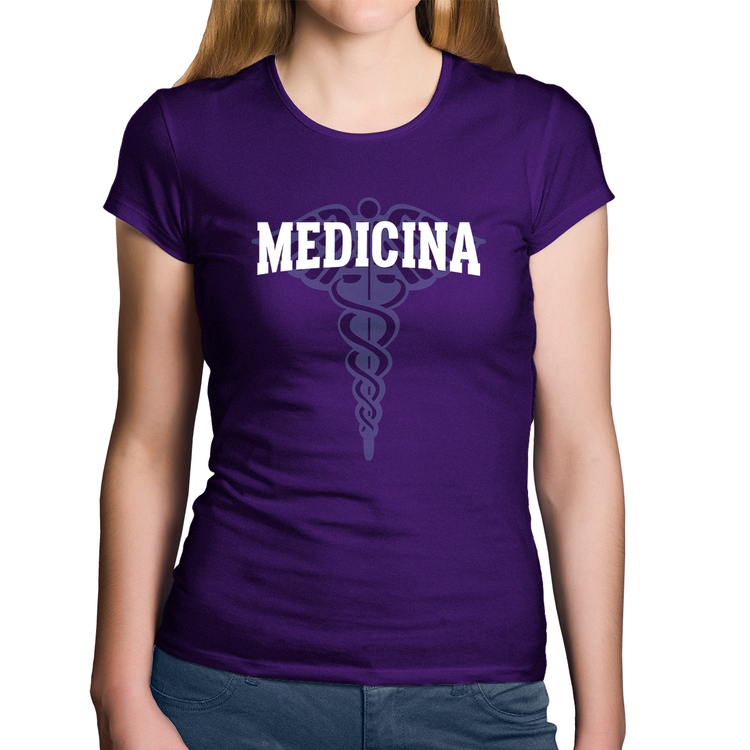 Baby Look Algodão Medicina - Roxa