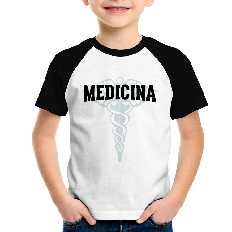 Camiseta Raglan Infantil Medicina