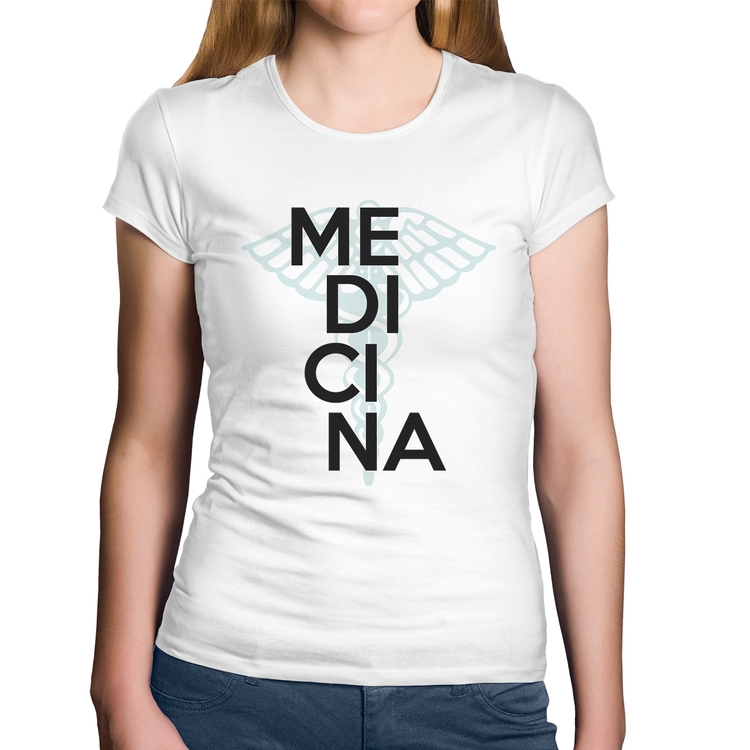 Baby Look Algodão Medicina Estudante - Branca