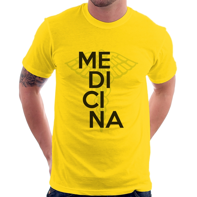 Camiseta Medicina Estudante - Amarela