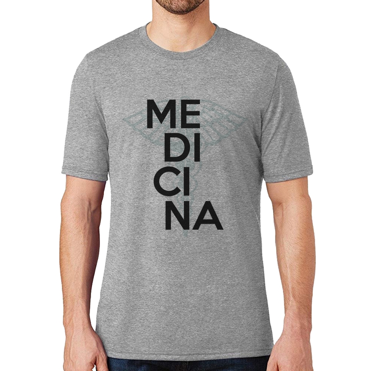 Camiseta Medicina Estudante - Cinza