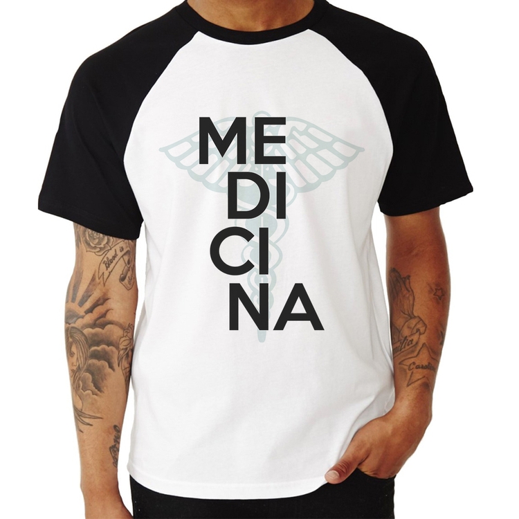 Camiseta Raglan Medicina Estudante