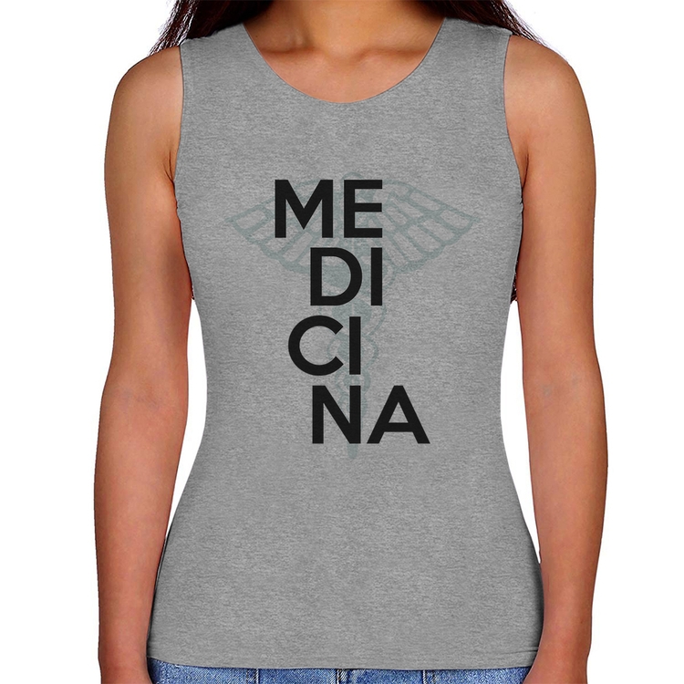 Regata Feminina Medicina Estudante - Cinza