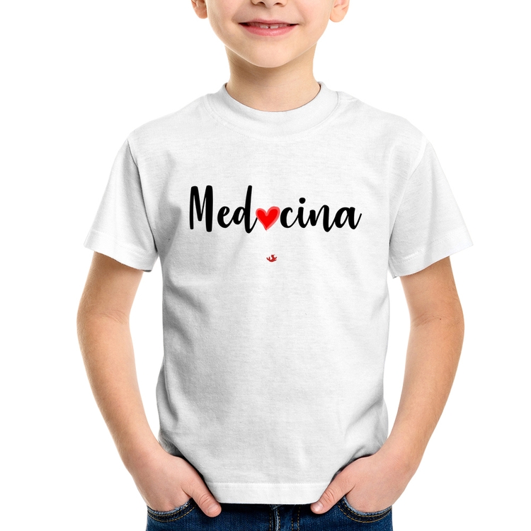Camiseta Infantil Medicina por amor