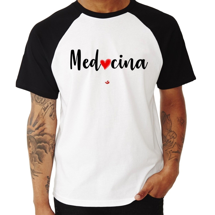 Camiseta Raglan Medicina por amor