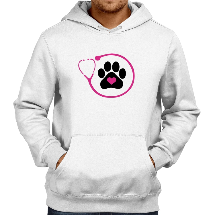 Moletom Medicina Veterinária Patinha - Branco