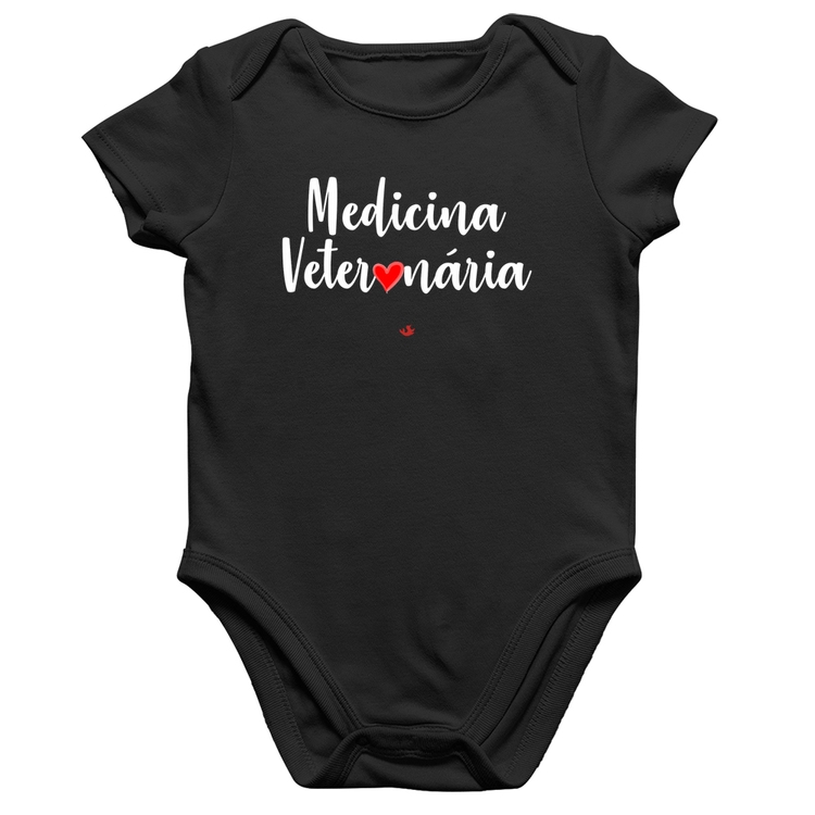 Body Bebê Algodão Medicina Veterinária por amor