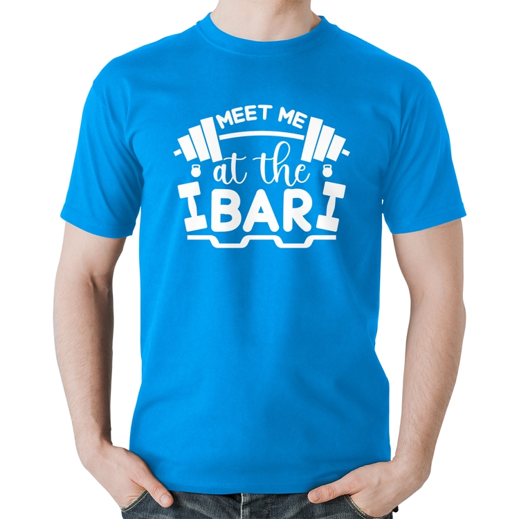 Camiseta Algodão Meet Me At The Bar - Azul