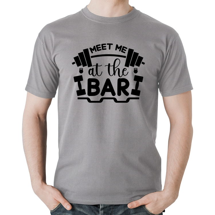 Camiseta Algodão Meet Me At The Bar - Cinza