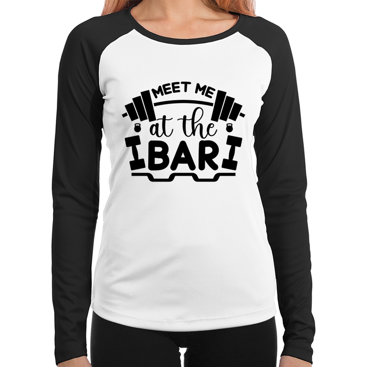 Baby Look Raglan Meet Me At The Bar Manga Longa