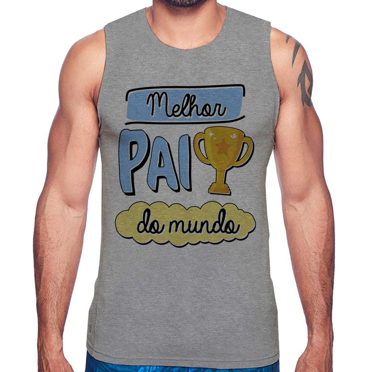 Regata Melhor pai do mundo - Cinza