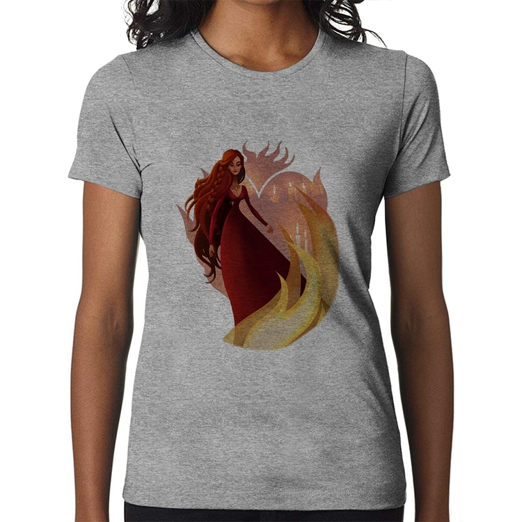 Baby Look Melisandre Art - Cinza