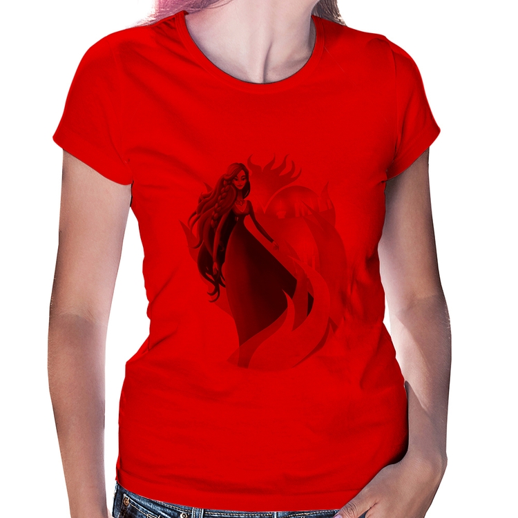 Baby Look Melisandre Art - Vermelha