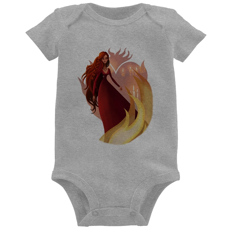 Body Bebê Melisandre Art - Cinza