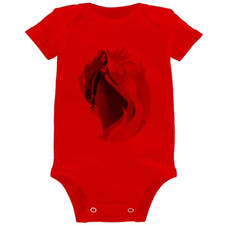 Body Bebê Melisandre Art - Vermelho