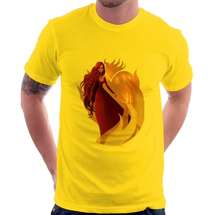 Camiseta Melisandre Art - Amarela