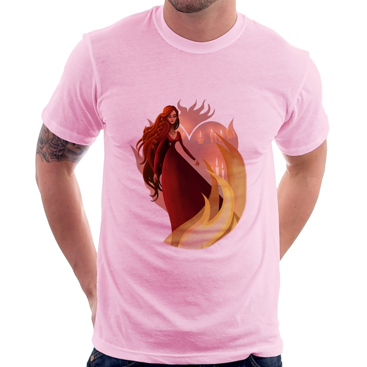 Camiseta Melisandre Art - Rosa Bebê