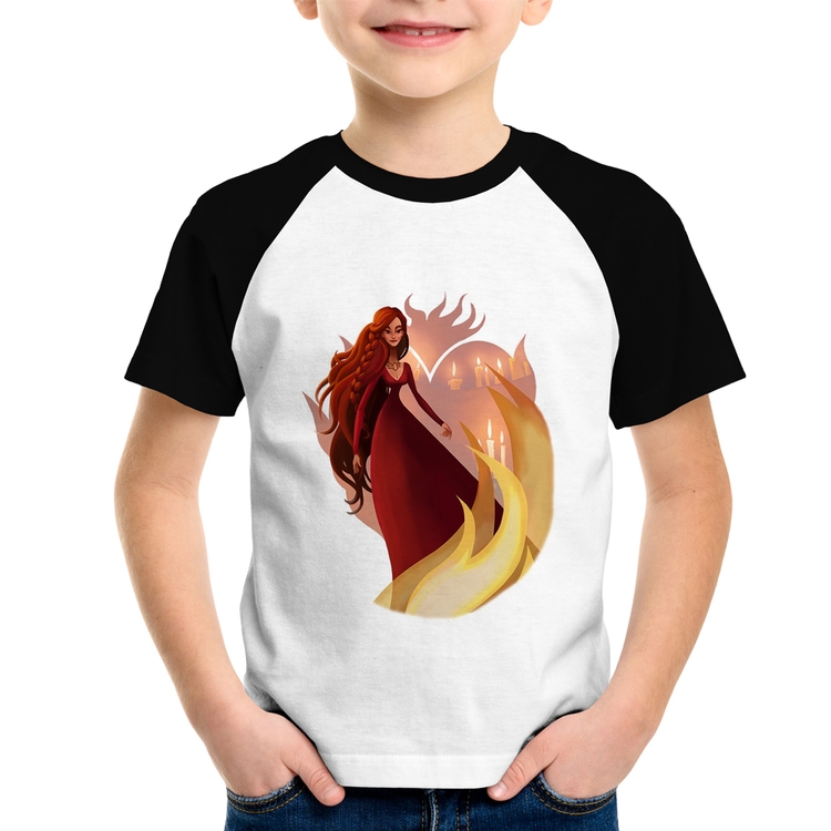 Camiseta Raglan Infantil Melisandre Art
