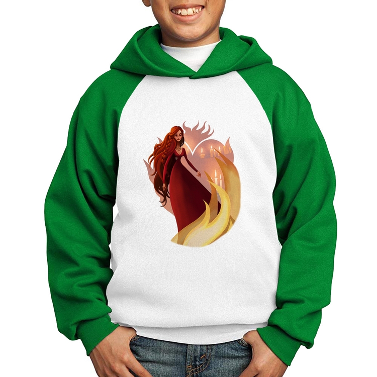 Moletom Infantil Melisandre Art - Branco/Verde