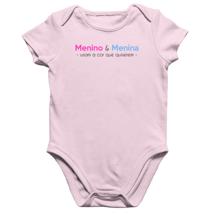Body Bebê Algodão Menino e menina usam a cor que quiserem - Rosa Bebê