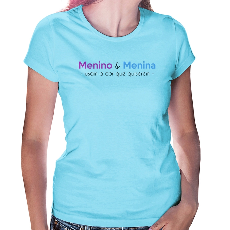 Baby Look Menino e menina usam a cor que quiserem - Azul Bebê