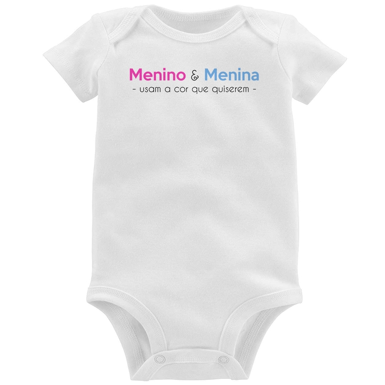 Body Bebê Menino e menina usam a cor que quiserem