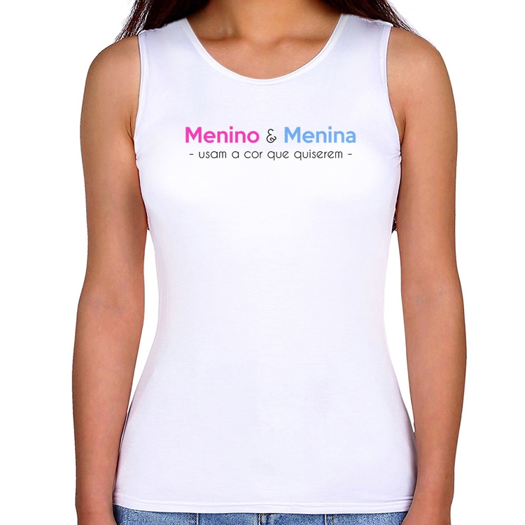 Regata Feminina Menino e menina usam a cor que quiserem