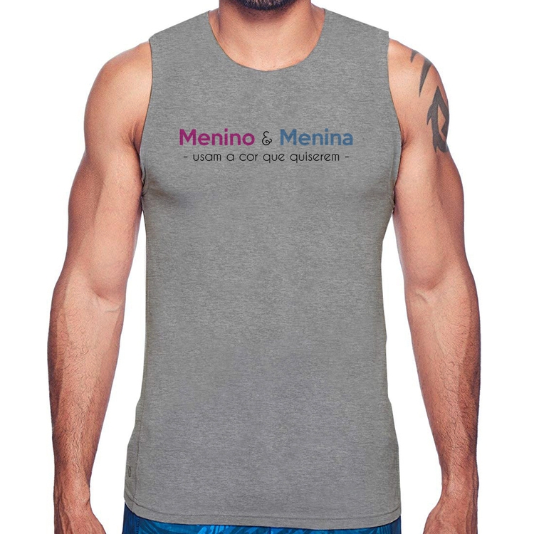 Regata Menino e menina usam a cor que quiserem - Cinza