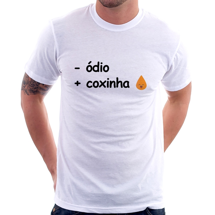 Camiseta Menos ódio, Mais coxinha