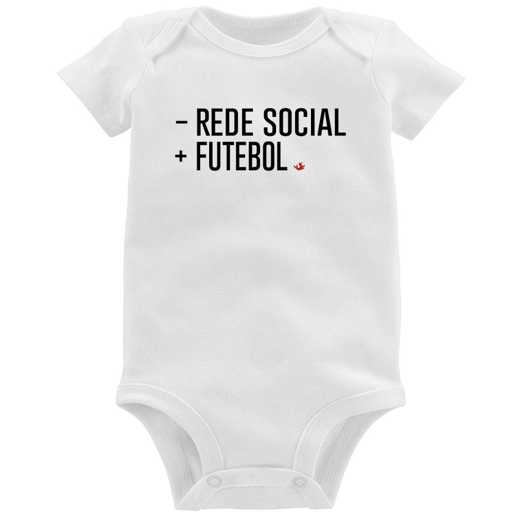 Body Bebê Menos Rede Social, Mais Futebol