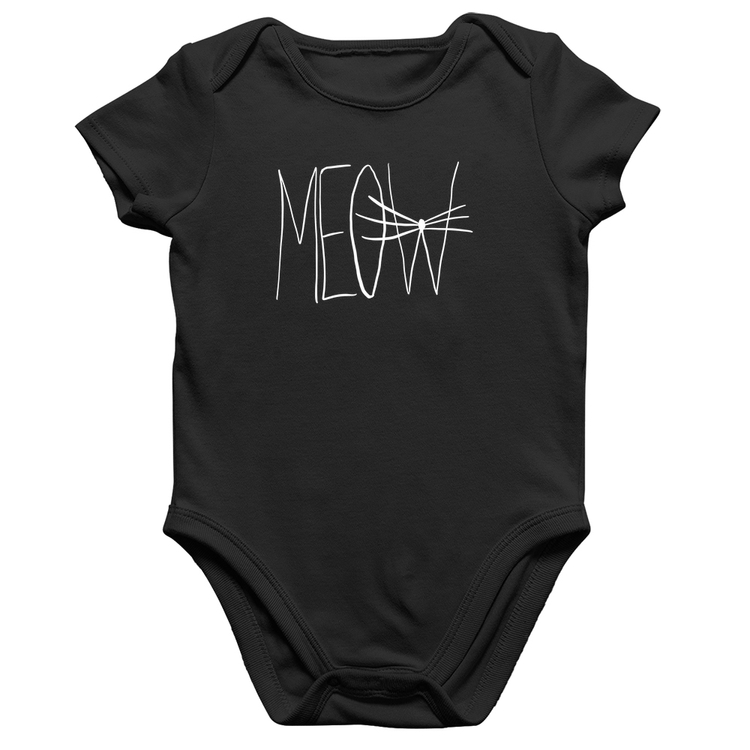 Body Bebê Algodão Meow