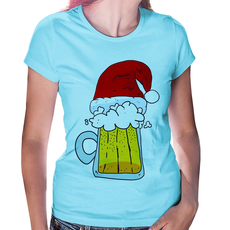 Baby Look Merry Beer - Azul Bebê