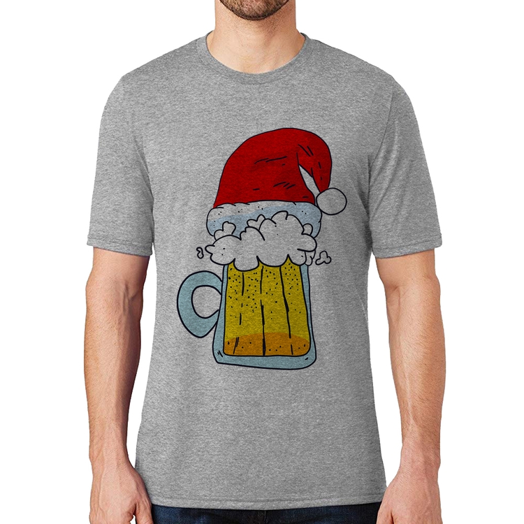 Camiseta Merry Beer - Cinza