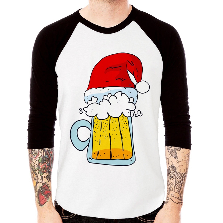 Camiseta Raglan Merry Beer Manga 3/4