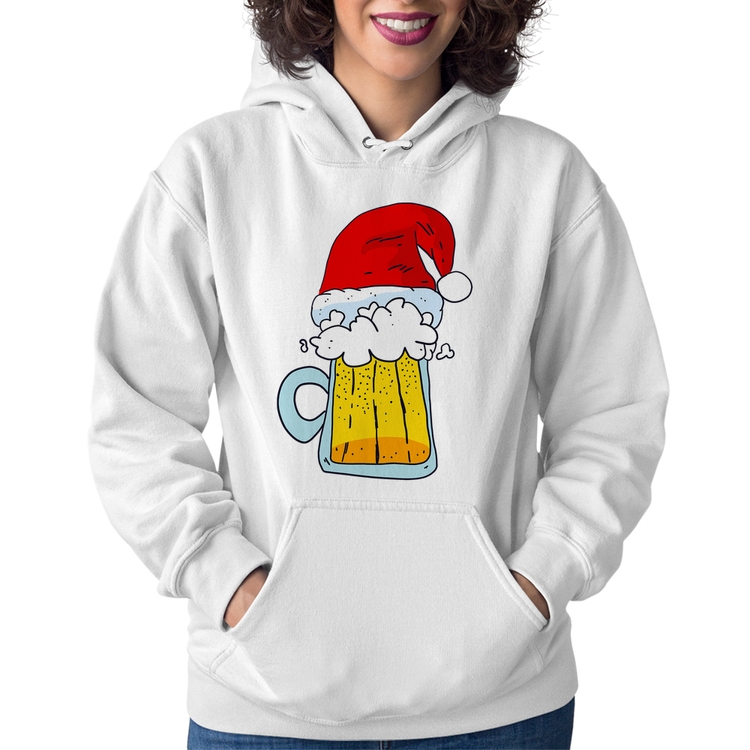 Moletom Feminino Merry Beer - Branco