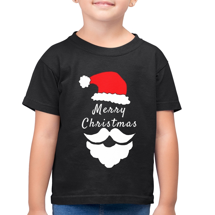 Camiseta Algodão Infantil Merry Christmas