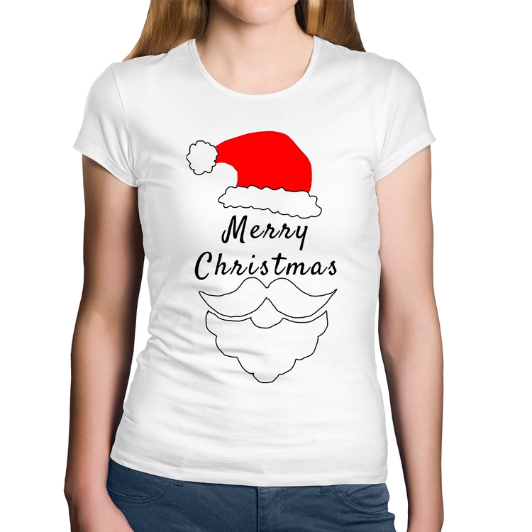 Baby Look Algodão Merry Christmas - Branca