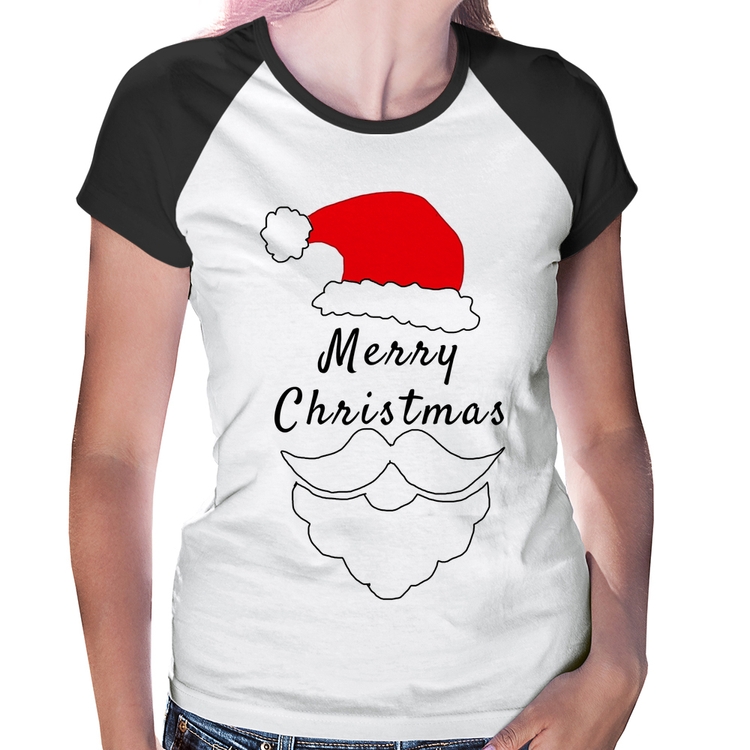 Baby Look Raglan Merry Christmas