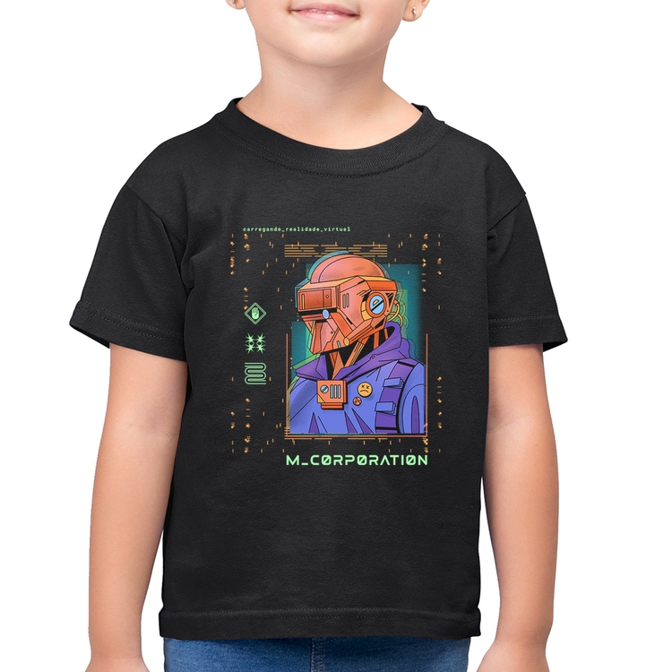 Camiseta Algodão Infantil Metaverse Corporation
