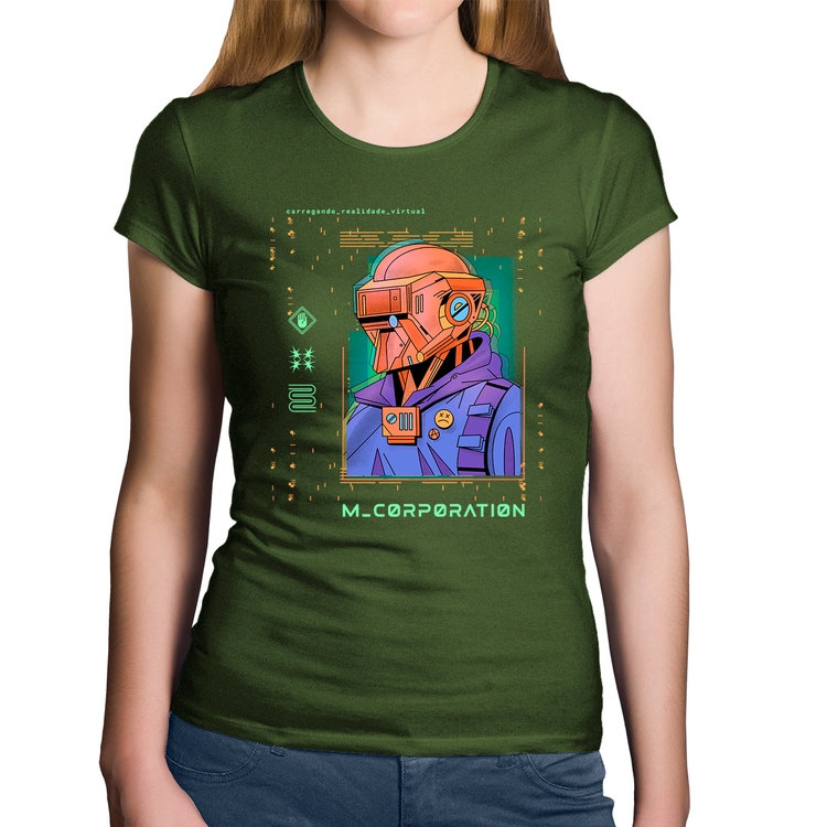 Baby Look Algodão Metaverse Corporation - Musgo