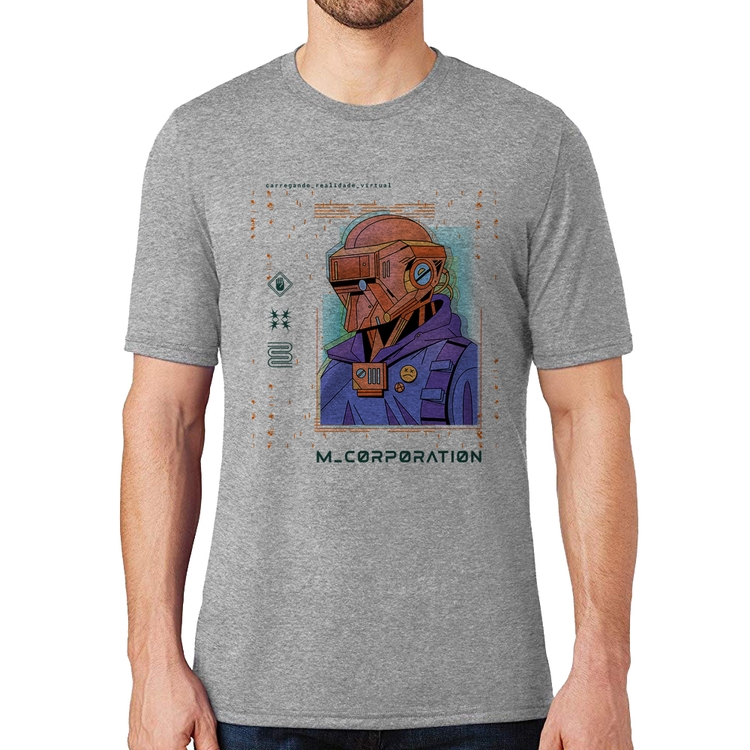 Camiseta Metaverse Corporation - Cinza