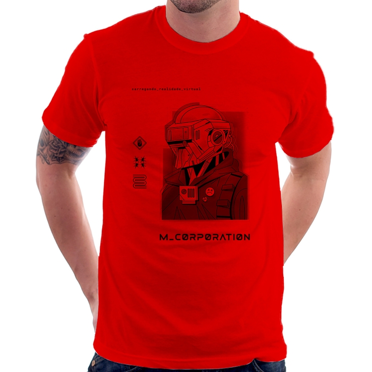 Camiseta Metaverse Corporation - Vermelha