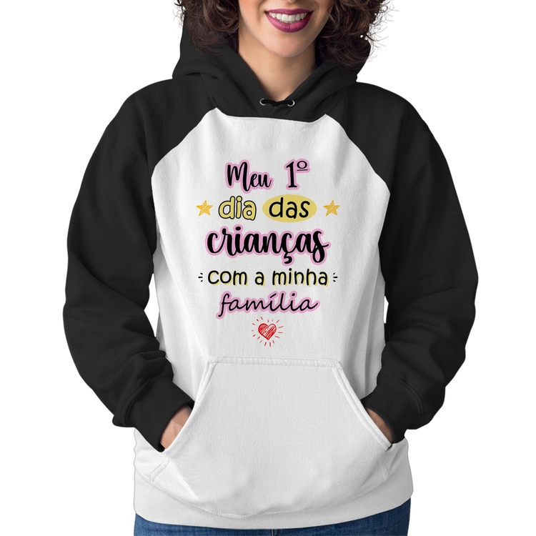 Moletom Feminino Meu primeiro dia das crianças (rosa)