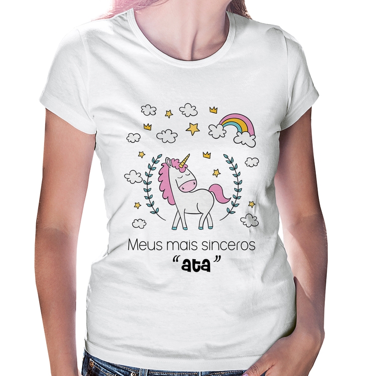 Baby Look Meus mais sinceros "ata"