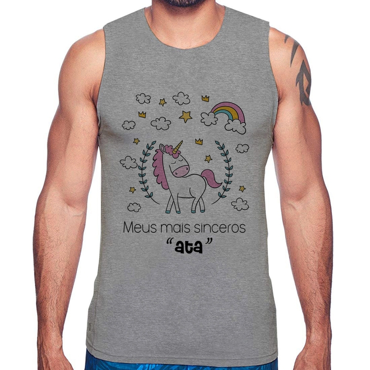 Regata Meus mais sinceros "ata" - Cinza