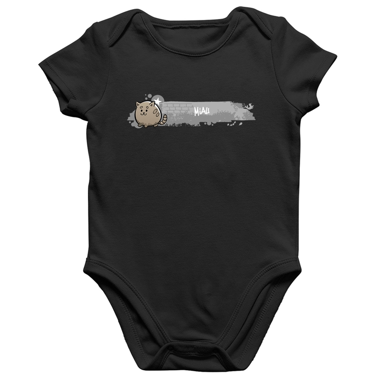 Body Bebê Algodão Miau