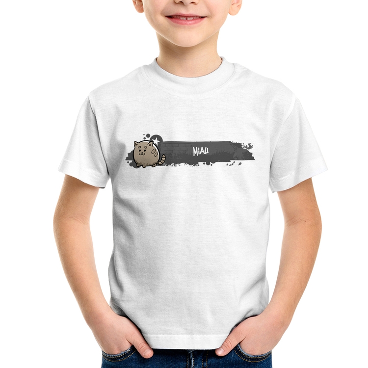 Camiseta Infantil Miau