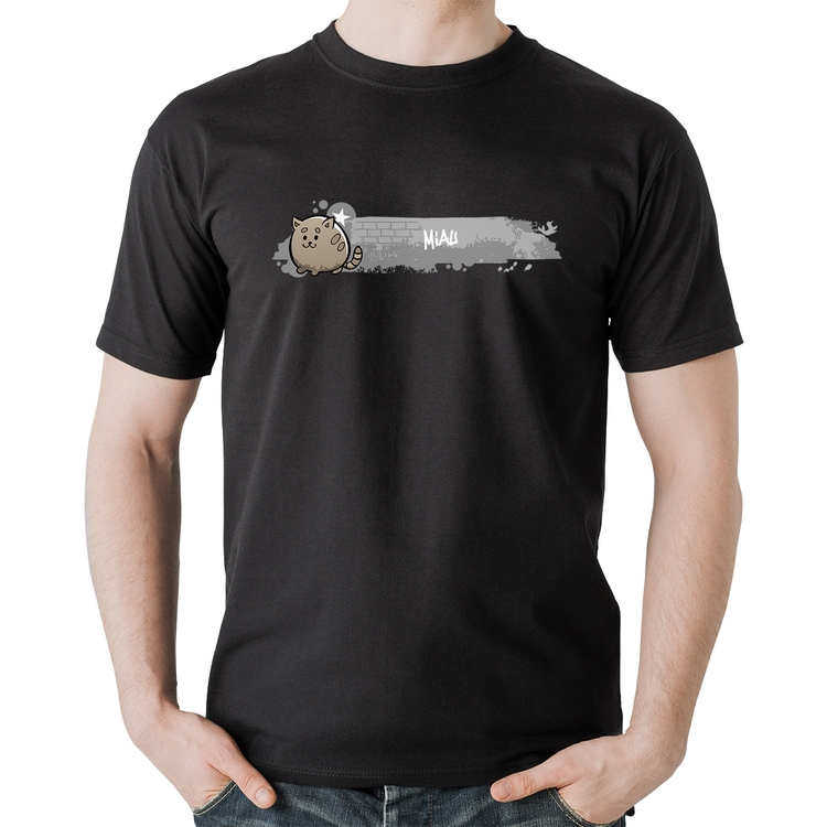 Camiseta Algodão Miau