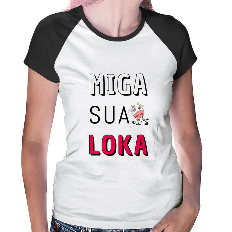 Baby Look Raglan Miga Sua Loka